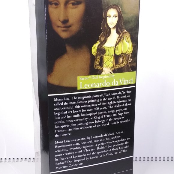 🩷Mattel Barbie VNTG NIB Museum Collection Leonardo Da Vinci (Mona Lisa) - Picture 7 of 9